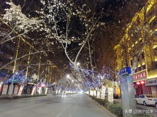 河南洛宁：新年新城新景象 流光溢彩不夜城