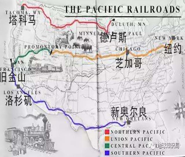 太平洋铁路 太平洋铁路——第一条横贯北美大陆的铁路,被英国bbc评为