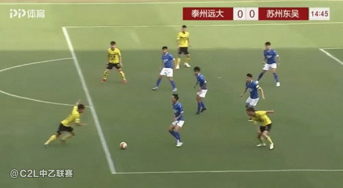 开场18分钟,苏州东吴的u21小将魏超伦破门,苏州客场1-0领先,总比分2-1