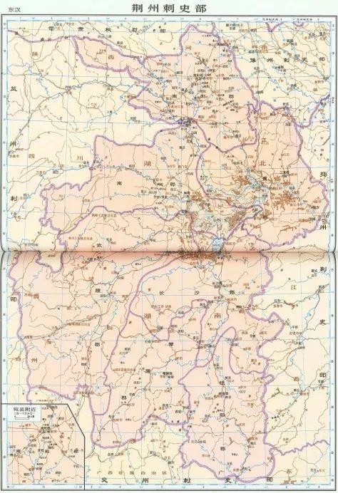 东汉荆州刺史部图