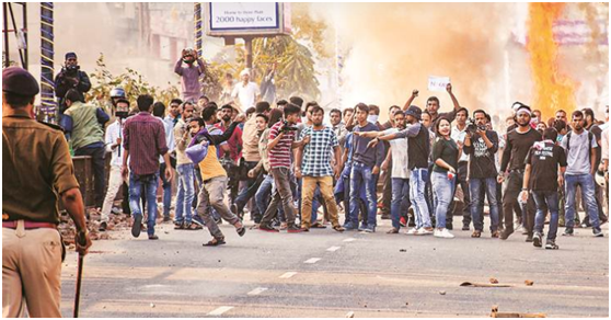 近日，印度各地不断爆发大规模抗议 图源：印媒