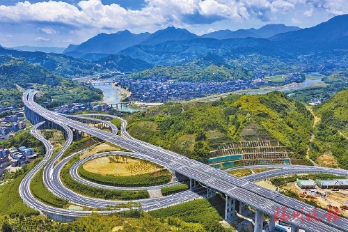 莆炎高速福州段通车,市区到永泰嵩口缩短半小时 "小提琴"拉响古镇新曲