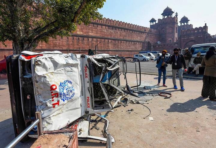 Photos show the aftermath of violence at Red Fort - Bulletin Mail