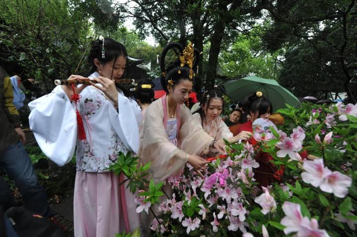 (2018年福州西湖公园花朝节活动-祭拜花神)