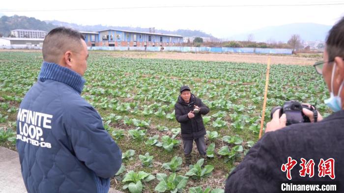 林长贵在田间地头变魔术 张森 摄渐渐地,村民,网友