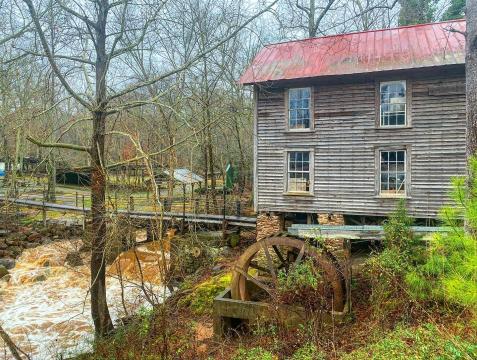 The longest covered bridge in North Carolina stretches 140 feet long. It's part of the Ole Gilliam Mill Park in Sanford. 