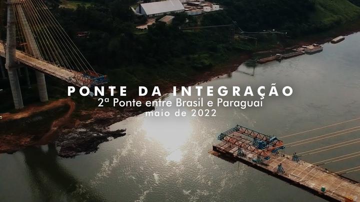 Ponte da Integração 84% concluída - Maio de 2022 - Conheça os Saltos Monday no Paraguay - YouTube