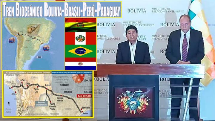 Tren Bioceánico - Edgar Montaño informa resultados de la reunión con Brasil, Perú y Paraguay - YouTube