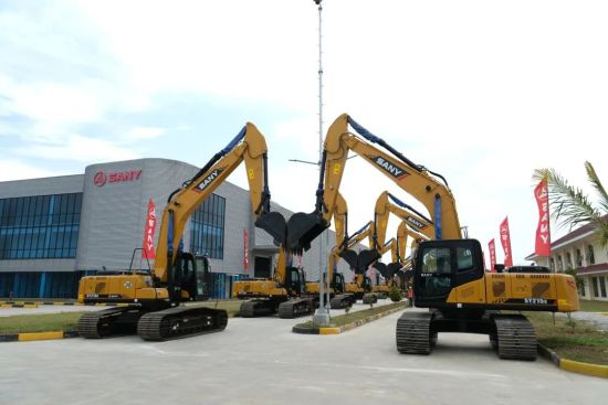 三一印尼“灯塔工厂”首台挖机下线