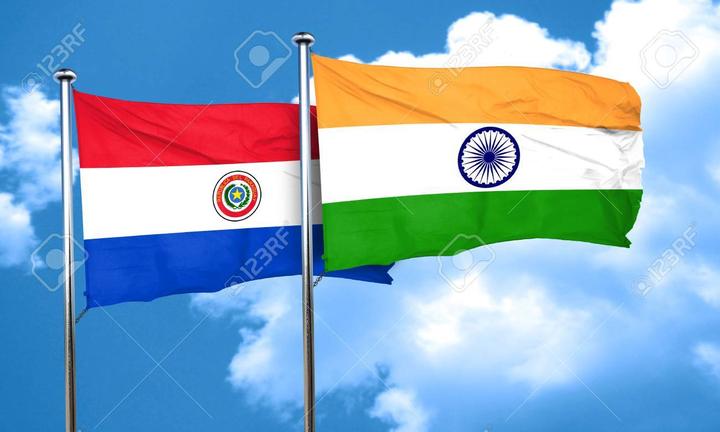 Paraguay Flag With India Flag, 3d Rendering Stock Photo, Picture And Royalty Free Image. Image 58079190.