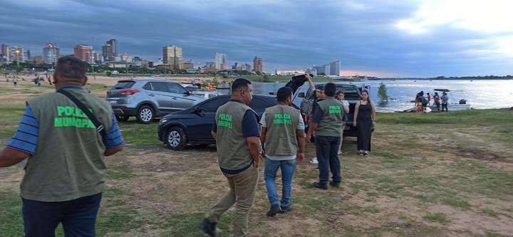 Municipalidad advierte que la Costanera de Asunción no es un sitio para emborracharse, estacionar en la Playa, escuchar música a alto volumen ni bañarse en el río - Municipalidad de Asunción