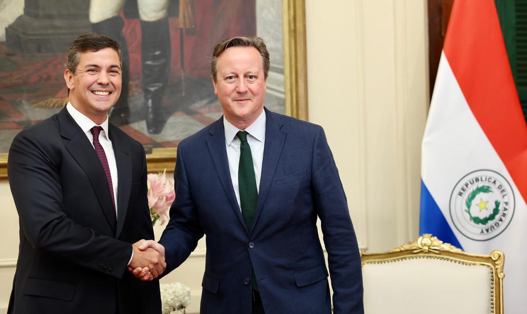 Presidente Peña recibió en visita oficial al canciller inglés, David Cameron :: Presidencia de la República del Paraguay