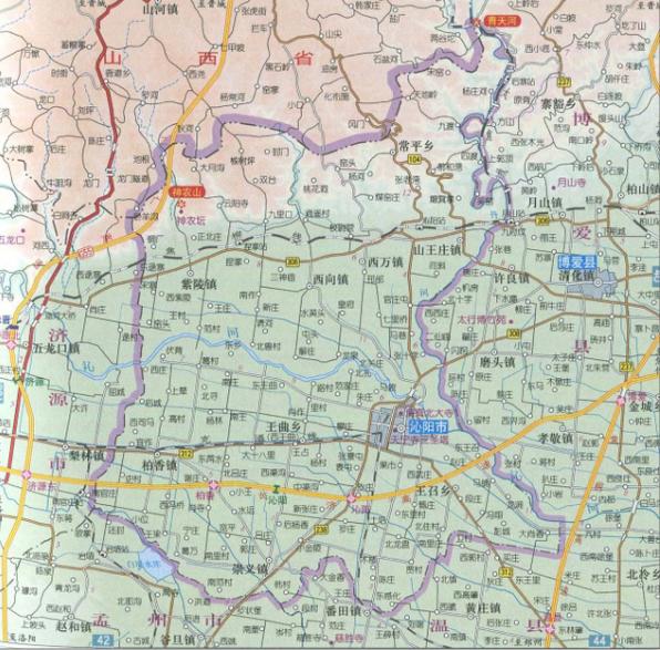 沁阳市柏香镇地图图片