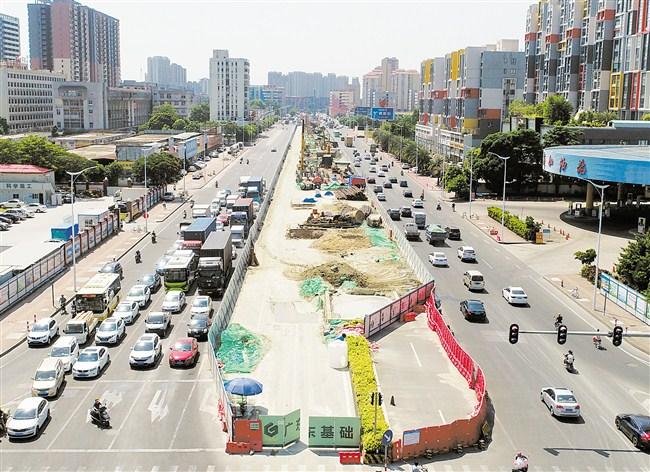 汕頭黃河路快速化升級改造工程進入攻堅階段——東廈隧道和天山至廬山