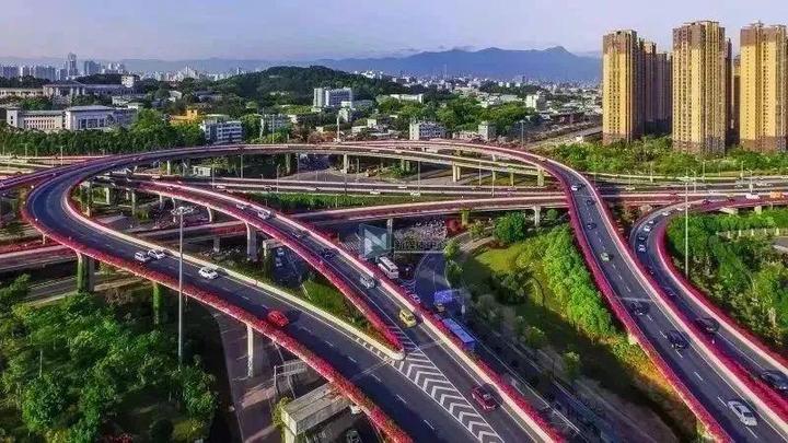 福州乌山立交桥图片