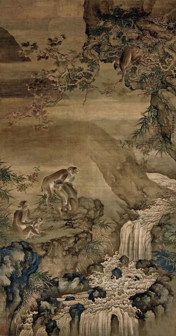 他最有名的是一幅《蜂猴图》,寓意"封侯",现藏于北京故宫博物院.