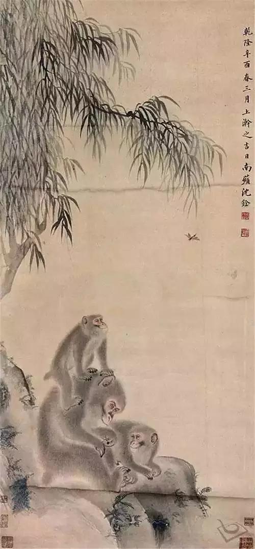他最有名的是一幅《蜂猴图》,寓意"封侯",现藏于北京故宫博物院.
