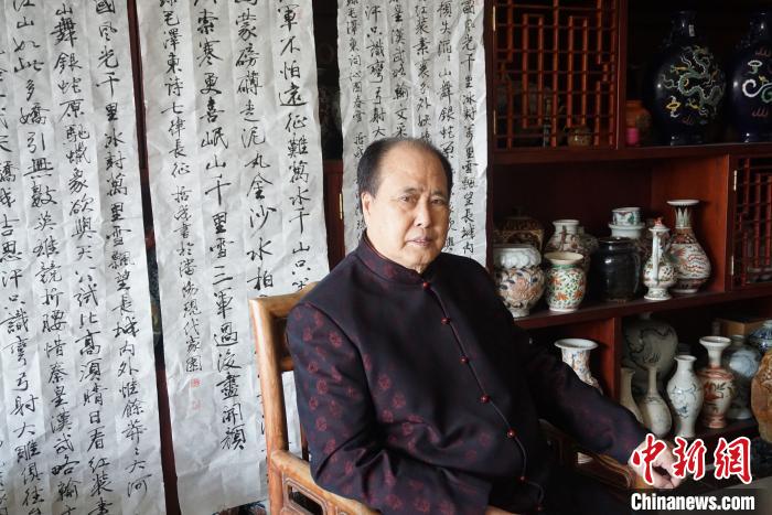 沈阳八旬书法家姚哲成以笔墨为器抒抗"疫"之志