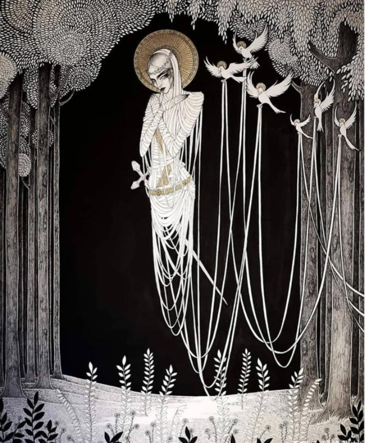 面像之一奥芬妮·阿切隆在巴黎学习艺术史和时装设计,她通过插画创作