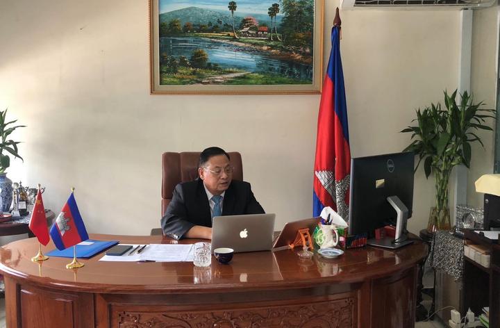 柬埔寨建筑商公会副会长庄明强勋爵受邀出席福建省副省长郭宁宁在致辞