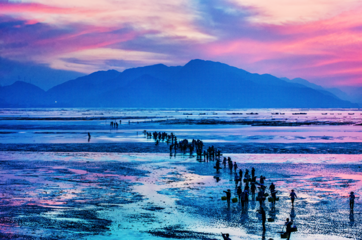 dreamlandastonishinglybeautifulpinkishpurplesunsetglowinfuzhou