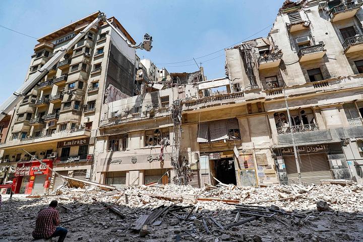 埃及首都市区一建筑物坍塌