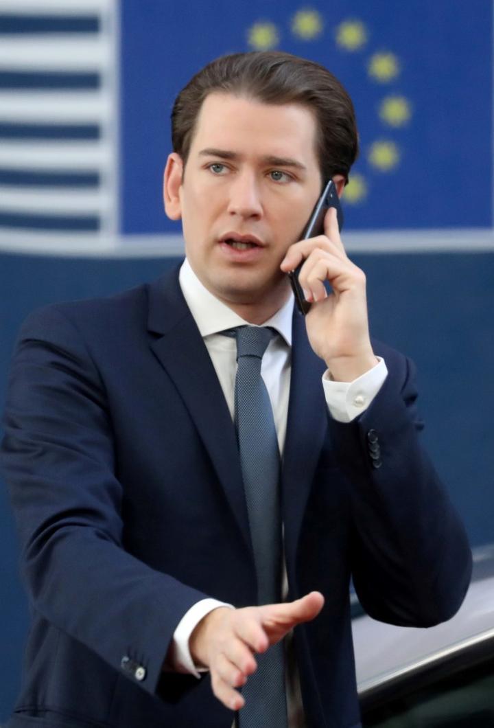 欧盟预算峰会:奥地利总理塞巴斯蒂安·库尔兹(sebastian kurz)