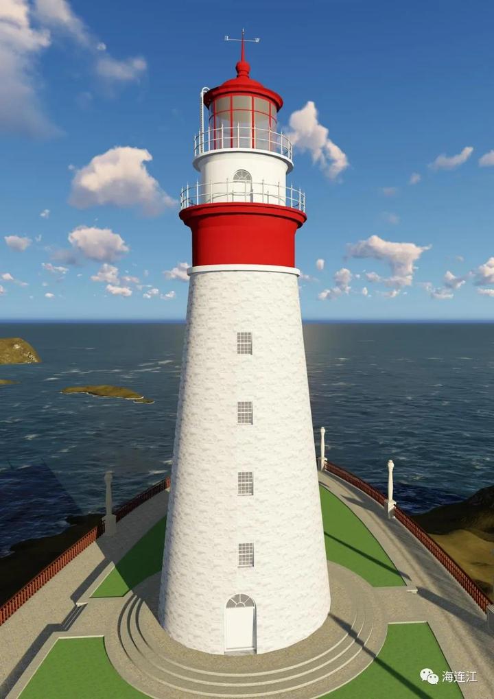 设计方案,总体思路是以乳白色与红色进行相间搭配,既展现了灯塔纯洁