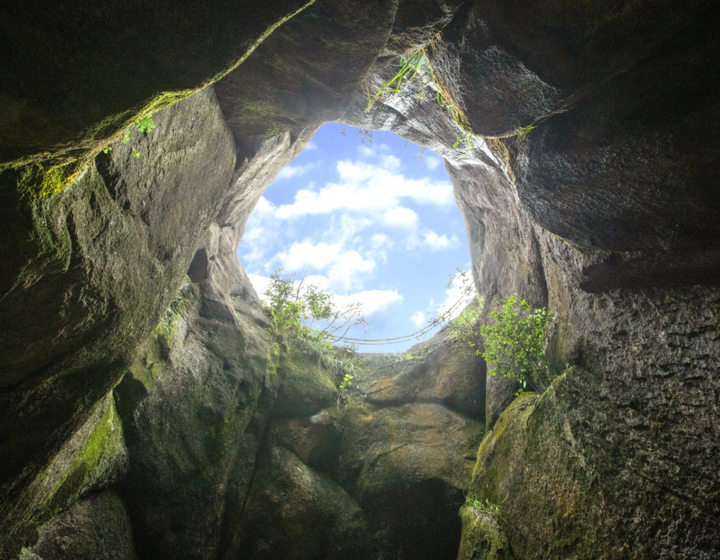除此之外,福源山还有一处奇景——通天洞,洞穴乃是大自然的杰作,通天