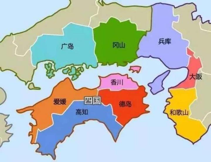 四国岛地图图片