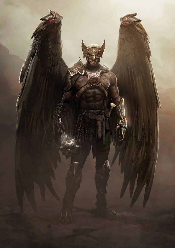 《黑亚当》中鹰侠造型曝光,这身装备能把强森吊着打!