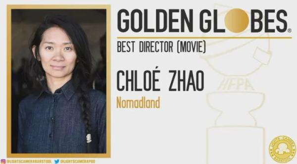 华人导演赵婷凭《无依之地》获金球奖电影类最佳导演奖