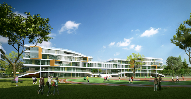 伯利恒外语学校绿博园校区概念图