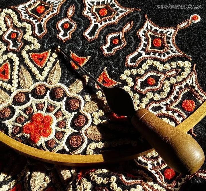 伊朗工艺微话吉兰省的拉什提刺绣