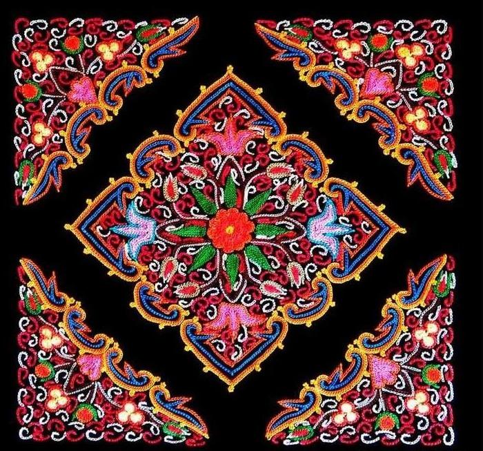 伊朗工艺微话吉兰省的拉什提刺绣