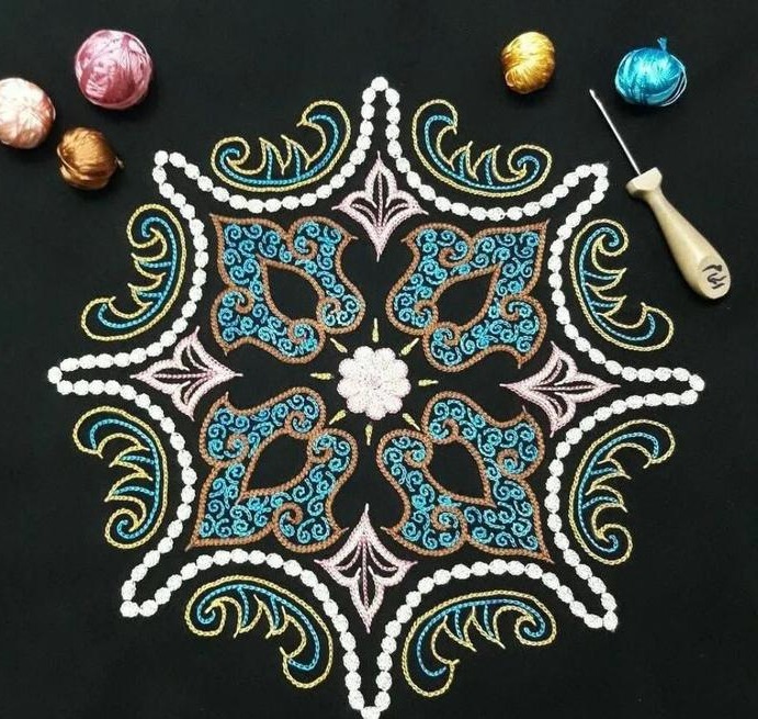 伊朗工艺微话吉兰省的拉什提刺绣