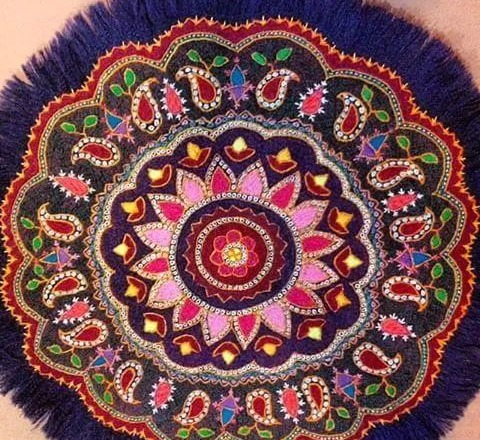 伊朗工艺微话吉兰省的拉什提刺绣