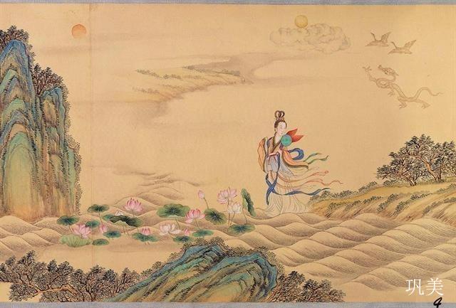 水中飞天爆红背后洛神与曹植在巩义洛水边邂逅