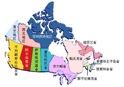 加拿大首都位置图图片