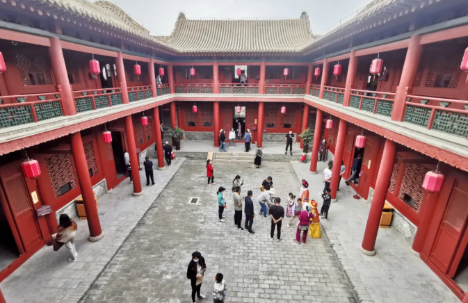 宁夏吴忠董府景区我为祖国送祝福感受传统文化魅力