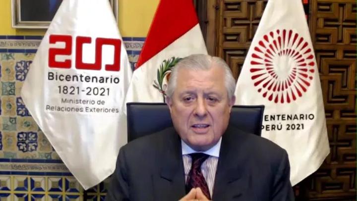 驻秘鲁大使梁宇出席秘外交学院中秘建交50周年专题线上研讨会