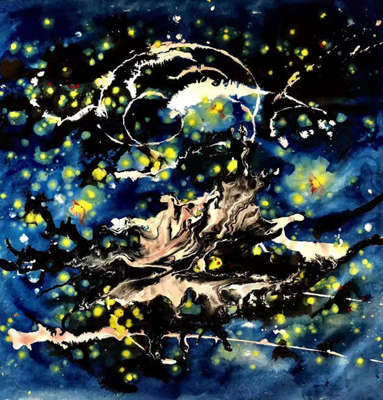 中国抽象水墨 —— 刘泽个展"未来已来 菡华飞宇"在北京大学开幕