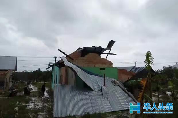 印尼邦加勿里洞受到飓风袭击217栋房屋受损