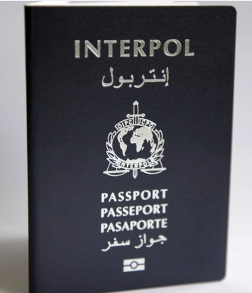 国际刑警护照图片