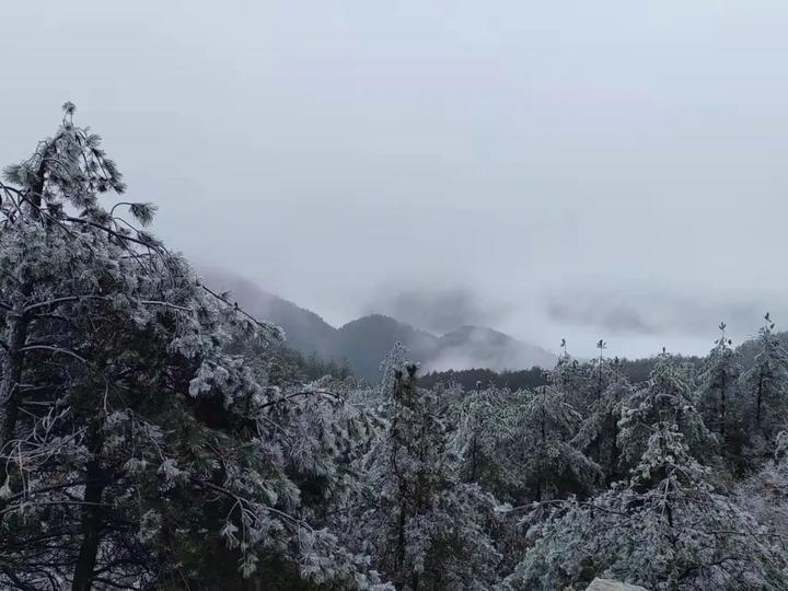 宁德南漈山下雪图片