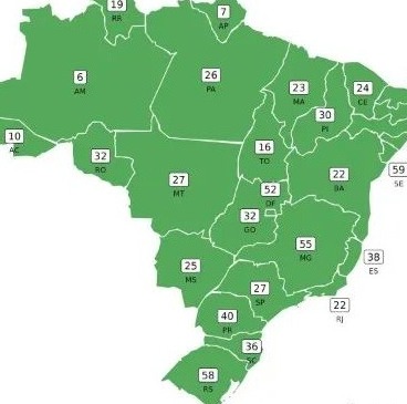 疫情地图全绿巴西各州新冠icu床位占用率均降至60以下