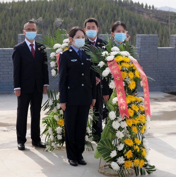 陕西榆林子洲县人民检察院检察蓝守护英烈红