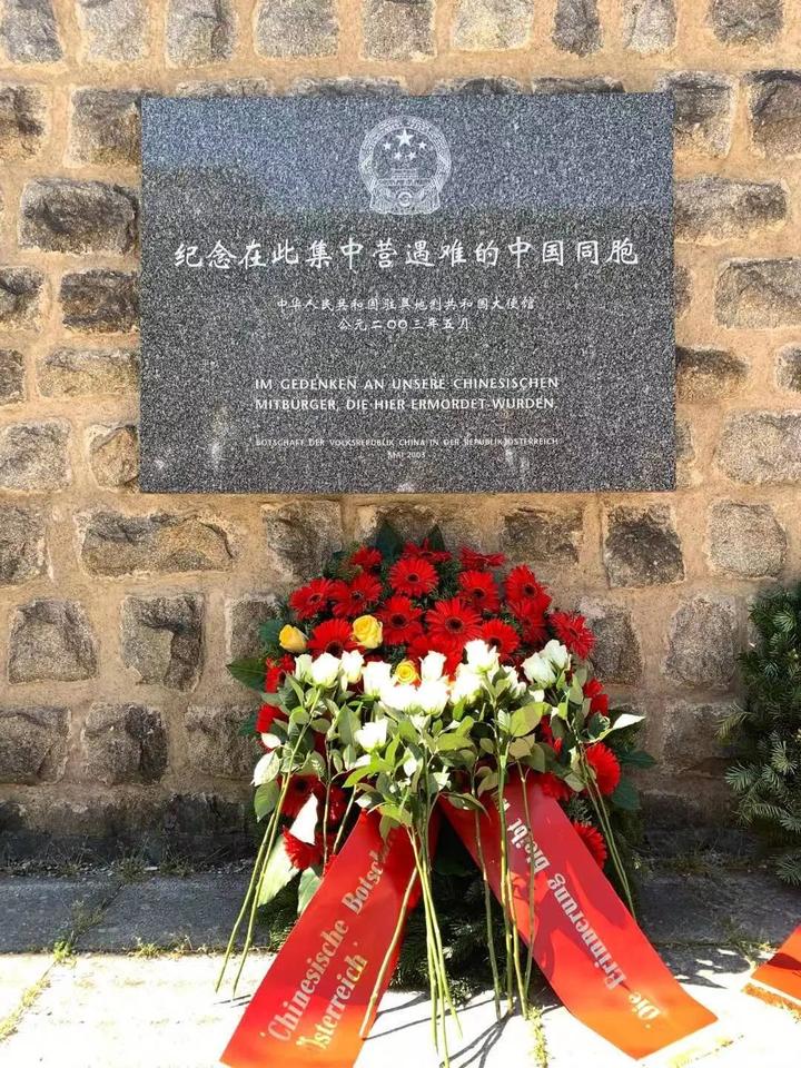 驻奥地利使馆参加毛特豪森集中营解放77周年纪念活动