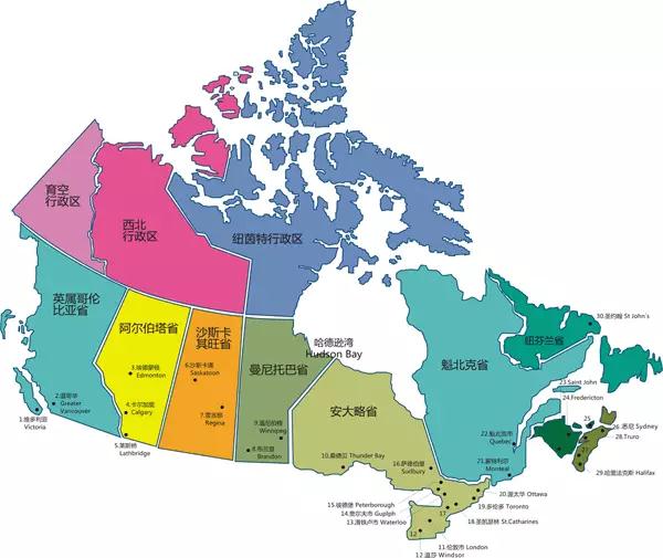 加拿大哪一个省份最受欢迎?排名第一是bc省
