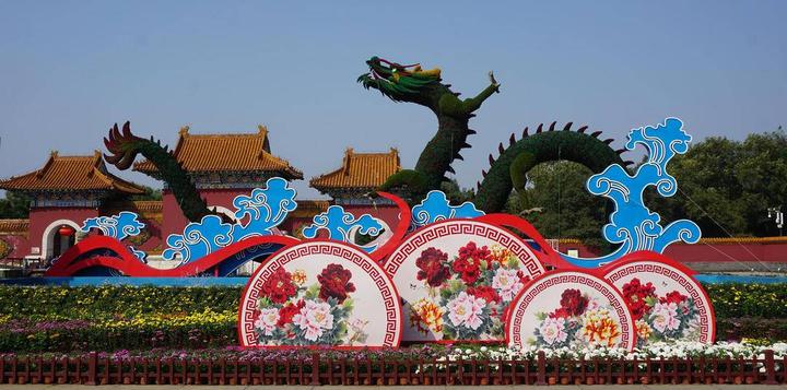 沈阳北陵公园花展启幕56万盆缤纷花卉迎国庆